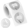 QWORK® 60 Pezzi adesivi NFC tag, 25 mm Ntag 213 NFC adesivi vuoti, compatibili con telefoni e dispositivi NFC