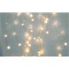 Luci da Esterno Tenda Luminosa 3,3 x h. 1 m, 220 nanoLED Bianco Caldo, 8 Giochi di Luce, Telecomando