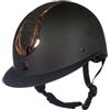 HKM Unisex Illusion Casco da equitazione Nero/Oro Rosa S = 52-54 cm