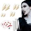 GWAWG Set di 13 pezzi di tatuaggi per il corpo di Halloween, carnevale, feste, horror, per feste in maschera, 5 fogli di tatuaggi per il corpo di Halloween, 4 paia intagliate, 2 tubi di colla a pellet