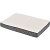 Juskys Cuccia ortopedica per cani Milow 92x69 cm - morbida e resistente - rivestimento sfoderabile e lavabile - cuscino e tappetino per cani di taglia media - Beige