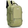 WITTCHEN Urban | zaino da cabina | zaino per laptop | zaino da viaggio 2-in-1 | tasca posteriore con protezione RFID | compatibile con Wizz Air, LOT, Ryanair | 40 × 25 × 20 cm | colore: verde