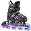 Jestme Pattini in linea per bambini, pattini a rotelle bambina regolabili per bambini ragazze ragazzi principianti per interni ed esterni (M (EU 32-36))