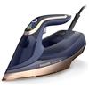 Philips Domestic Appliances Philips Azur Serie 8000 Ferro A Vapore - 85 g/min Di Vapore Continuo, 260 g Di Colpo Di Vapore Turbo, 3000 W, Tecnologia OptimalTEMP, Piastra SteamGlide Elite, Blu Scuro (DST8050/20)