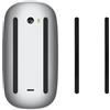 kwmobile Set Piedini di Ricambio per Mouse Compatibile con Apple Magic Mouse 1/2 - Gommini nero - per Maggiore Controllo e Scorrevolezza