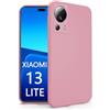 N NEWTOP Cover Compatibile per Xiaomi 13 LITE, Custodia TPU SOFT Gel Silicone Ultra Sottile Flessibile Case Posteriore Protezione Fotocamera Anti Urto Guscio Scocca Colorato (Rosa)