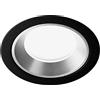 Tecnico by Sforzin ATHOS faretto da Incasso Nero-acciaio spazzolato IP54 in gesso e alluminio attacco GU10 d.7,6cm
