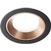 Tecnico by Sforzin ATHOS faretto da Incasso Nero-rame spazzolato IP54 in gesso e alluminio attacco GU10 d.7,6cm