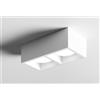 Tecnico by Sforzin MYLASA Soffitto o parete 2 Luci Cubotto LM attacco GX53 l.21x11cm