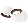 Tecnico by Sforzin NASSO applique a Parete 2 Luci attacco GX53 Biemissiva Tonda bronzo 23x12cm