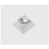 Tecnico by Sforzin SIRIS faretto da Incasso 1 Luce in gesso bianco attacco GU10 9x9cm