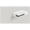 Tecnico by Sforzin VELIA applique a parete 2 luci attacco GX53 bronzo 24,2cm h.5cm in gesso e alluminio