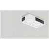 Tecnico by Sforzin VELIA lampada a soffitto 2 luci attacco GX53 Nera in gesso e alluminio 21,8x5,5cm