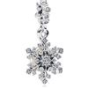 MSPOVOF Fiocco di neve Charm 925 Sterling Silver ciondolo Natale Compleanni regalo per le donne