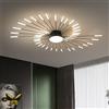 minifair Plafoniera moderna a LED 42+1 teste Lampadari neri semi-incasso Illuminazione a soffitto per camera da letto Soggiorno Cucina Sala da pranzo Ristorante