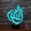 YTDZLTD Illusione Ottica 3D Guantoni da Boxe Luce Notturna 16 Colori Mutevoli Telecomando USB Potere Toccare Cambiare Arredamento Lampada LED Lampada da Tavolo Bambini Brithday Natale Regalo