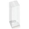 Generico 10 Scatoline Portaconfetti, Scatole Trasparenti per Bomboniere Matrimonio, Laurea, Nascita Bimba Bimbo, Battesimo, Comunione, Cresima in Varie Misure Disponibili, Scatoline Bomboniere (8x8x20 cm)