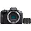 Canon Fotocamera mirrorless 24,1Mpx APS C EOS R100 Kit RF S 18 45mm F4.5. 6.3 IS