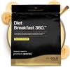 THE PROTEIN WORKS Protein Works | Diet Breakfast 360 - GOLD Innovation, Shake Colazione Sostitutivo Pasti Dietetico Salva-Tempo, Con Caffeina, Basso Zucchero, Banana Vellutata, 9 Porzioni, 500g