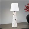 BEPER P207ILI500 Lampada da Tavolo Ricaricabile MARBLE senza fili, Design in Ceramica Effetto Marmo con Dettagli Oro, Luce LED Touch 3 Colori e Intensità Regolabile, Autonomia 36h - USB-C Inclusa