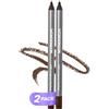Wonderskin 1440 Longwear Matita Eyeliner Nera, Confezione da 2 - Matita Eyeliner Impermeabile, Temperabile e Anti-Sbavatura (Brown Sugar)