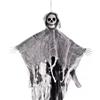 WHGHG Scheletro Halloween da Appendere- Decorazioni Spaventose per Esterno con Fantasma, Addobbi Giardino Horror e Teschi da Giardino