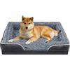Oskuglin Grande Cuccia per Cani, Cuccia in Memory Foam con Fodera Lavabile e Rimovibile, Cuscino con Struttura a Nido, Cuscino Antiscivolo per Cani e Fodera Impermeabile (L91*69cm)