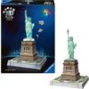 Ravensburger Puzzle 3d Iconics Statua della Libertà LED Per Adulti E Bambini 216 Pezzi