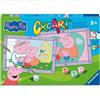 Ravensburger CreArt Peppa Pig Dipingere con i Numeri Kit Pittura Bambini 5+ Anni