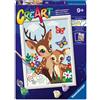 Ravensburger Creart Adorabili Cerbiatti Set per Dipingere Bambini 9+
