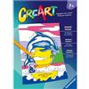 Ravensburger CreArt Libro da Colorare Animali del mare 7 anni+ dipingere con i numeri