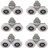 Cokritsm 6pcs Rotelle Box Doccia 23mm, Rulli Porta Doccia Porta Scorrevole