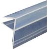 jackfru Guarnizione 200 cm, impermeabile per porta in vetro da 8 mm, guarnizione di ricambio in PVC per doccia, per box doccia (a forma di F 8 mm)