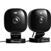 VIM TAG 2,5K Telecamera Wi-Fi Esterno, Videocamera Sorveglianza Interno con Allarme, Visione Notturna a Colori, Impermeabile IP65, Audio a 2 Vie, Rilevamento del Movimento, Funziona con Alexa(2PCS)