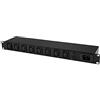 StarTech.com PDU PDU08C13GB con montaggio a rack a 8 porte con prese C13, cavo di alimentazione da 3 m (BS 1363), unità di distribuzione dell'alimentazione, 16 A, 1U
