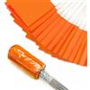 Zozen 100 Pack bandiera arancione - 100 pacchetto / 38 x 10 x 13 cm, bandiera del prato/di misurazione/di irrigazione,Utilizzato con il telemetro.