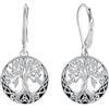 Micory Orecchini Albero della Vita da donna, orecchini pendenti in argento Sterling 925, regali di gioielli per donne, mamma, fidanzata