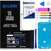 GULEEK Batteria per iPhone 11 Pro, 3650mAh Alta Capacità Reale, Kit di Sostituzione con Strumenti e Guida
