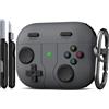 R-fun per AirPods Pro 3 con kit di pulizia, design classico per console di gioco portatile, Silicone pelle morbida compatibile con cover Apple AirPods Pro 3, custodia di ricarica, Nero