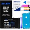 GULEEK Batteria per iPhone 11 Pro Max, 4800mAh Alta Capacità Reale, Kit di Sostituzione con Strumenti e Guida