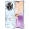 YUXING Trasparente Cover per Realme 14 Pro 5G - Custodia Protettiva Sottile in TPU Morbido Antiurto con Carino Motivo Disegno Cool (Kitten)