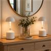 JHY DESIGN 3 lampade da tavolo senza colore regolabile gruppo di 2 ricaricabili a LED per il controllo del tocco filo ristoranti letto, Tabl caffè (Beige)