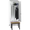 Wolf Armadietto sporco/pulito Berlin 2 con panca Wolf