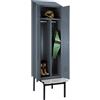 Wolf Armadietto sporco/pulito Berlin 2 con panca Wolf