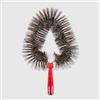 La Briantina Ragnatore Nobilis per Ragnatele, Manico in Plastica con Filetto Universale e Fibre Morbide in PET e Crine, 38 x 24 x 8,5 cm