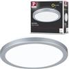 Paulmann 71004 Plafoniera LED Atria Shine 190 mm rotonda incl. 1x11,2 W Bianco luce diurna Cromato opaco pannello luminoso pannello da soffitto in materiale plastico 4000 K