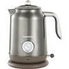 DmofwHi Bollitore Elettrico Inox 1,7L - Teiera Retrò con Termometro e Indicatore di Temperatura - Spegnimento Auto & Protezione Ebollizione Secca - Per Caffè, Tè e Famiglia (Cromo)