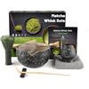 GUIGA Set di 7 Pezzi Matcha Kit,Set Accessori Cerimonia Tè Matcha,Portafrusta,L'Insieme Perfetto per Preparare Tè Matcha (nero maculato)