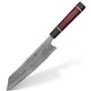 FINDKING Coltello Kiritsuke da 9 Pollici, Versatile da Chef Giapponese, Affilatissimo Bordo in Acciaio Damasco AUS-10, Essenziale in Cucina Professionale per Tagli di Precisione (Serie Samurai)