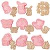 Honicemar Set di Formine per Biscotti a Forma di Animali 3D Tagliabiscotti Plastica Stampi 8 pezzi Formine Biscotti per Decorare Biscotto Dolci Torta